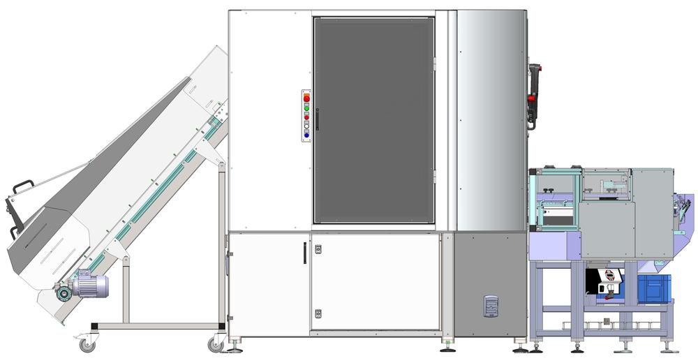 Automatický robotický podavač 2 x Flexibowl 800 / 2 x SCARA