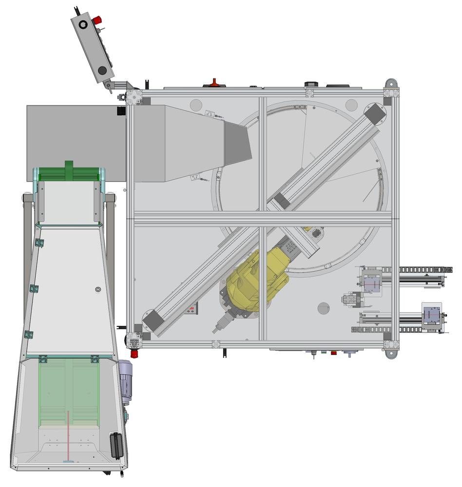 Automatický robotický podavač Flexibowl 800 / 6-OSÝ robot