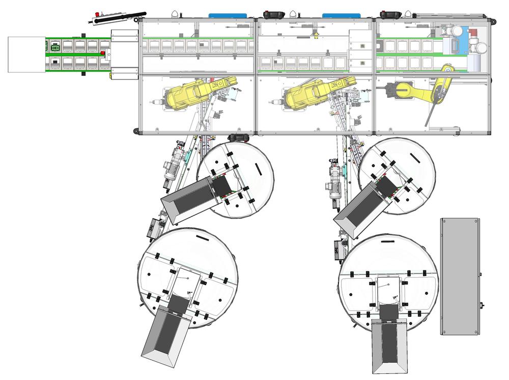 Montážní a zakládací zařízení zboží