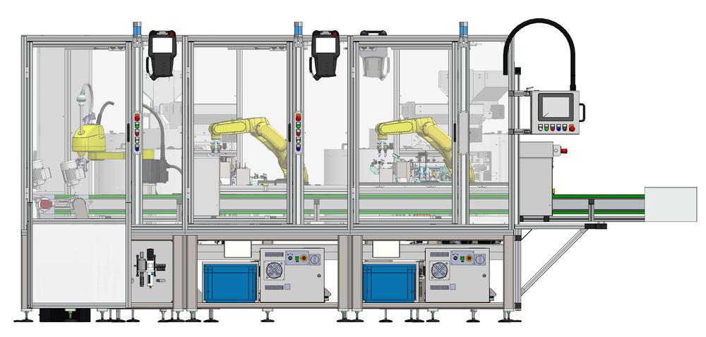 Montážní a zakládací zařízení zboží